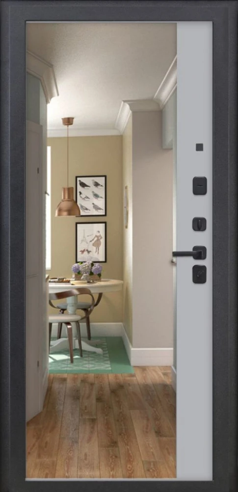 Входная дверь ДвериПРО Модель 3КЛ-1101 ФЛЗ-23 шарли светлый DPRO232883 внутренняя сторона